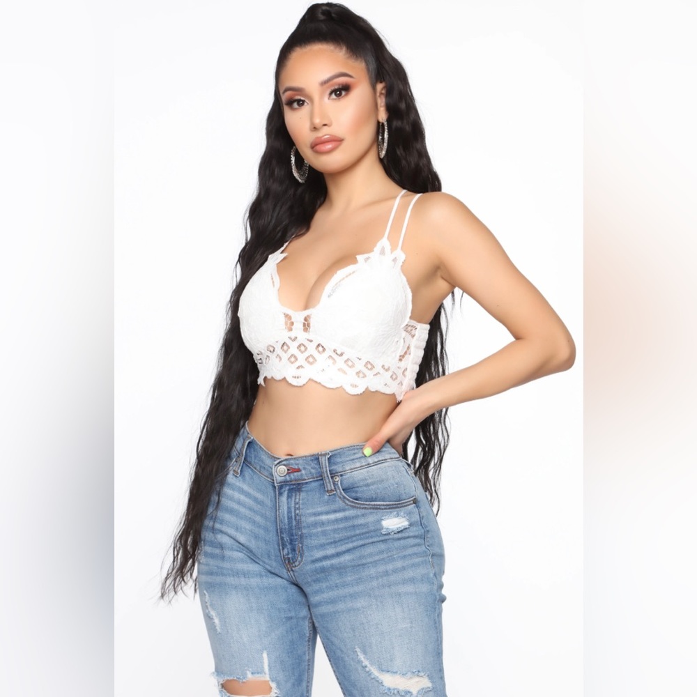 Fashion Nova Sweetener Crochet Crop Top